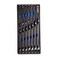 Capri Tools Angle Open End Wrench Set 30 and 60 angles 14 to 1 in SAE 13Piece with Mechanic Tray