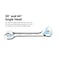 Capri Tools Angle Open End Wrench Set 30 and 60 angles 14 to 1 in SAE 13Piece with Mechanic Tray