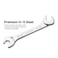 Capri Tools 916 in Angle Open End Wrench 30 and 60 angles SAE