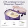 NCVI Baby Formula Dispenser On The Go Formula Container to Go Formula Holder for Travel Outdoor Picnic with Baby Infant Portable Container for Milk Powder Snacks Candy Fruits Purple