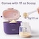 NCVI Baby Formula Dispenser On The Go Formula Container to Go Formula Holder for Travel Outdoor Picnic with Baby Infant Portable Container for Milk Powder Snacks Candy Fruits Purple