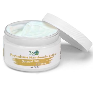 360Feel Oatmeal Milk  Honey Body Lotion  Hydrates with Coconut  Olive Oil PlantBased NonGreasy Sensitive Skin All Day Use