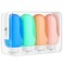 Morfone Travel Bottles Set for Toiletries Tsa Approved Travel Size Containers BPA Free Leak Proof Refillable Liquid Silicone Squeezable Travel Accessories for Shampoo Conditioner Lotion 4Pack 3oz