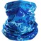Ligart Face Scarf MaskBreathable BandanaNeck GaiterSun UV Protection Camouflage Blue