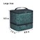 RZMAYIS Nail Polish Carrying Case BagHolds 30 Bottles DoubleLayer Nail Polish Storage and Nail Dryer Case Green