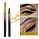 Kilshye Glitter Eyeliner Pen Shimmer Colorful Eyeliners Liquid High Pigment Eye Liner Longlasting Eyes Makeup for Women and Girls Pack of 1 D Gold 3