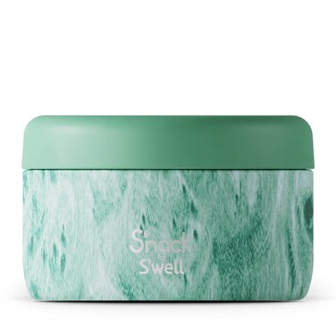 Swell Snack Stainless Steel Food Container  10 Oz  Peppermint Tree  DoubleLayered Insulated Bowls Keep Food Cold for 10 Hours and Hot for 4  BPAFree