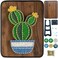 BAZIMA DIY String Art Kit for Beginner DIY Cactus Potted Craft KitUnique GiftCraft Kit for HolidaysCactus With Yellow Flowers