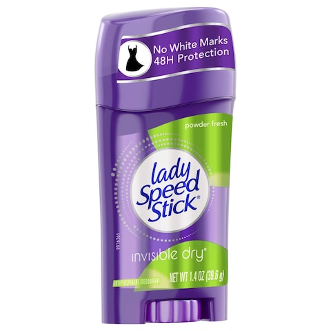 Lady Speed Stick Invisible Dry Antiperspirant  Deodorant Powder Fresh 14 Ounce Pack of 4