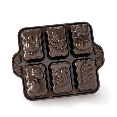 Nordic Ware Harvest Bronze Cast 5Cup Brown
