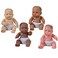 Constructive Playthings Huggable MultiCultural Baby Dolls for Kids Set of 4