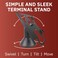 DCCStands Low Profile Swivel and Tilt Pax Px7 Terminal Stand Screwin and Adhesive