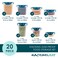 Rachael Ray LeakProof Stacking Container Food Storage Bin Set 20Piece Clear with Teal Lids