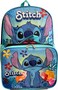 Ruz Stitch 16 Backpack With Detachable Lunch Box BlackBlue