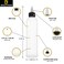 BRIGHTFROM Twist Top Black Applicator Bottles 8 OZ Crystal Clear Squeeze Empty Plastic Bottles BPAFree PET Refillable OpenClose Nozzle  Multi Purpose Pack of 2