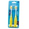 Ooak Kids Toothbrush Tapered VMax Bristles Happy Face 2 Pack  Yellow