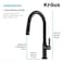 KRAUS Oletto Single Handle Pull Down Kitchen Faucet in Matte Black KPF2820MB