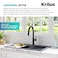 KRAUS Oletto Single Handle Pull Down Kitchen Faucet in Matte Black KPF2820MB