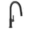 KRAUS Oletto Single Handle Pull Down Kitchen Faucet in Matte Black KPF2820MB