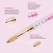 Kiara Sky Pink Crystal Acrylic Nail Brush  Professional Nail Cleaner Tool  Nail Kolinsky Brush for Women  100 Kolinksy Hand Crafted Nail Tools  Long Lasting Nail Cleaning Brush 12
