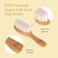 ELLAOLA Natural Bamboo Hair Brush  Comb Set 3 Piece  Cradle Cap Brush Massage Hair Brush Bamboo Comb for Toddlers Newborns  Infants I Baby Registry Gift