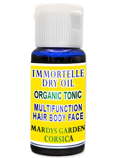 MARDYS GARDEN Handcrafted multifunction Immortal Dry Oil 15ml  ORGANIC Oil for Hair Face Body  Revives and Revitalizes  Made in FRANCE