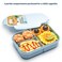 MISS BIG Bento BoxBento Box for KidsLunch Box KidsIdeal Leakproof Kids Lunch BoxLunch Containers No BPAs and Chemical DyesMWDW  Fridge Safe1150ml Blue