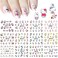 Cute Kawaii Cat Cartoon Nail Stickers SelfAdhesive Nail Decals for Women Girls Kids Nail Art Stickers 12 Sheets