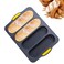 YYTONG Loaf Pan French Fourhole Bread Nonstick Pan Easy Release Household Silicone Food Baking Breakfast Warm Afternoon Tea Romantic Dinner Tool