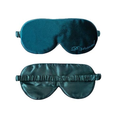 Gsultron Eye Mask for Sleeping 100 Light Block Velvet Four Colors for Women Adjustable Strap EasytoAdjust Headband for Head Relief Peacock Green