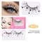 Skynest False Eyelashes Dramatic Glitter Sequin Lashes with Colorful HeartBlack HeartColorful Flower Makeup DIY Lashes Decorative for New Year Christmas Halloweens Cosplay Party3 Pairs