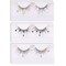 Skynest False Eyelashes Dramatic Glitter Sequin Lashes with Colorful HeartBlack HeartColorful Flower Makeup DIY Lashes Decorative for New Year Christmas Halloweens Cosplay Party3 Pairs