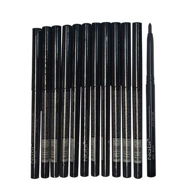 12pcs Nabi Retractable Waterproof Black Eyeliner Wholesale Lot Pencil