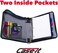CaseIt The Classic Zipper Binder  2 Inch ORings  Multiple Pockets  350 Sheet Capacity  Comes with Shoulder Strap  Fire Engine Red D251