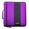 CaseIt The Classic Zipper Binder  2 Inch ORings  Multiple Pockets  350 Sheet Capacity  Comes with Shoulder Strap  Deep Purple D251