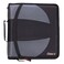 Caseit The Dual 2in1 Zipper Binder  Two 15 Inch DRings  Includes Pencil Pouch  Multiple Pockets  600 Sheet Capacity  Comes with Shoulder Strap  Jet Black Dual101