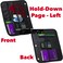 Caseit The Dual 2in1 Zipper Binder  Two 15 Inch DRings  Includes Pencil Pouch  Multiple Pockets  600 Sheet Capacity  Comes with Shoulder Strap  Jet Black Dual101