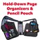Caseit The Dual 2in1 Zipper Binder  Two 15 Inch DRings  Includes Pencil Pouch  Multiple Pockets  600 Sheet Capacity  Comes with Shoulder Strap  Jet Black Dual101
