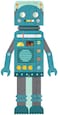 Petit Collage Folding Growth Chart Blue Robot