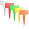 AMORNING 100Pcs TType Plant TagsWaterproof Thick Plastic Plant Makers6 x10cm Nursery Garden LabelsMulticolor SZBC610T