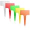 AMORNING 100Pcs TType Plant TagsWaterproof Thick Plastic Plant Makers6 x10cm Nursery Garden LabelsMulticolor SZBC610T
