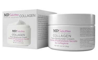 MD Selections Collagen Facial Cream Face Moisturizer Cream for Dry Skin Vegan Anti Aging Crme d hydratation faciale au collagne Collagen Face Cream 2 fl oz