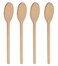 12 Inch Long Wooden Spoon Set by BICB  Natural Beechwood Mixing Spoons for Baking Cooking  Stirring  Set of 4 Long Wooden Spoons  Cookware Sauce Spoons  Wood Mixing Spoon Set