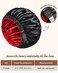 mikimini Satin Bonnet for Men and Women Reversible Double Layer Sleeping Bonnet for Hair Braids with AntiSlip Adjustable Elastic Band Super Soft XL BlackRed