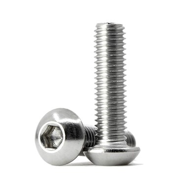 M610 x 16mm Button Head Socket Cap Screws Metric Passivated 188 Stainless Steel Allen Socket Drive Full Thread Machine Thread 25 PCS