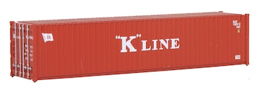 Walthers SceneMaster HO Scale Model of KLine Red White 40 Corrugated Container9498153