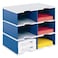 Ultimate Office Tierdrop Desktop Organizer 6Compartment High Capacity Mail Classroom and Literature Sorter Features Extra High Slots for Bulky Packages  Supplies AddOn Tiers for Easy Expansion