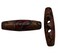 Amanaote Oval Shape Painted Wooden Button 39mm in Length with 2 Holes for Craft Sewing DIY Pack of 15