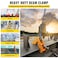 BestEquip Beam Clamp 4400lbs2ton Capacity I Beam Lifting Clamp 3inch9inch Opening Range Beam Clamps for Rigging Heavy Duty Steel Beam Clamp Tool Beam Hangers for Lifting RiggingYellow