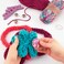 Craftabelle  Finger Knit Creation Kit  Beginner Knitting Kit  11pc Weaving Set with Yarn and Accessories  DIY Craft Kits for Kids Aged 8 Years